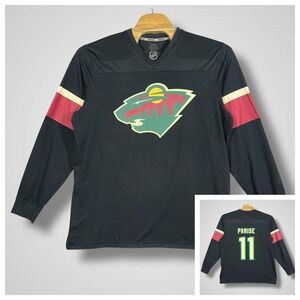 Reebok NHL Zach Parise‎ Minnesota Wild Long Sleeve Shirt Mens XXL *read*